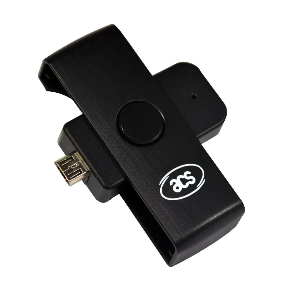 Портативный считыватель смарт карт ACR38U PocketMate II для подключения поддерживает