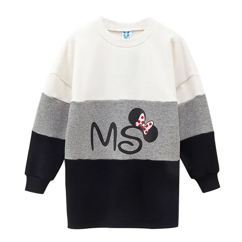 Figwit Cotton Dress 2018 Autumn winter Long Sleeve cartoon Child Kids Clothes For Teen Girls 10 13 Years Casual Sweatshirt | Детская