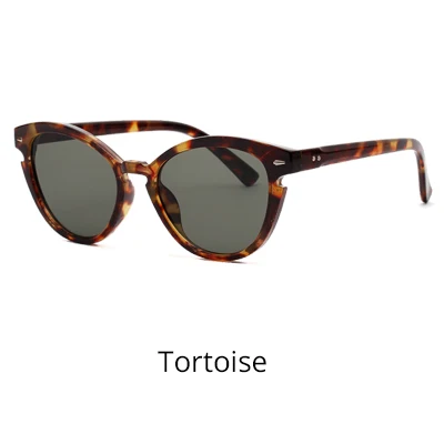 Tortoise Ralferty, модные солнцезащитные очки "кошачий глаз", женские, уникальные, черные, крутые, солнцезащитные очки, женские, уф400 покрытие, очки, дизайнерские, W95014 - Цвет линз: Tortoise