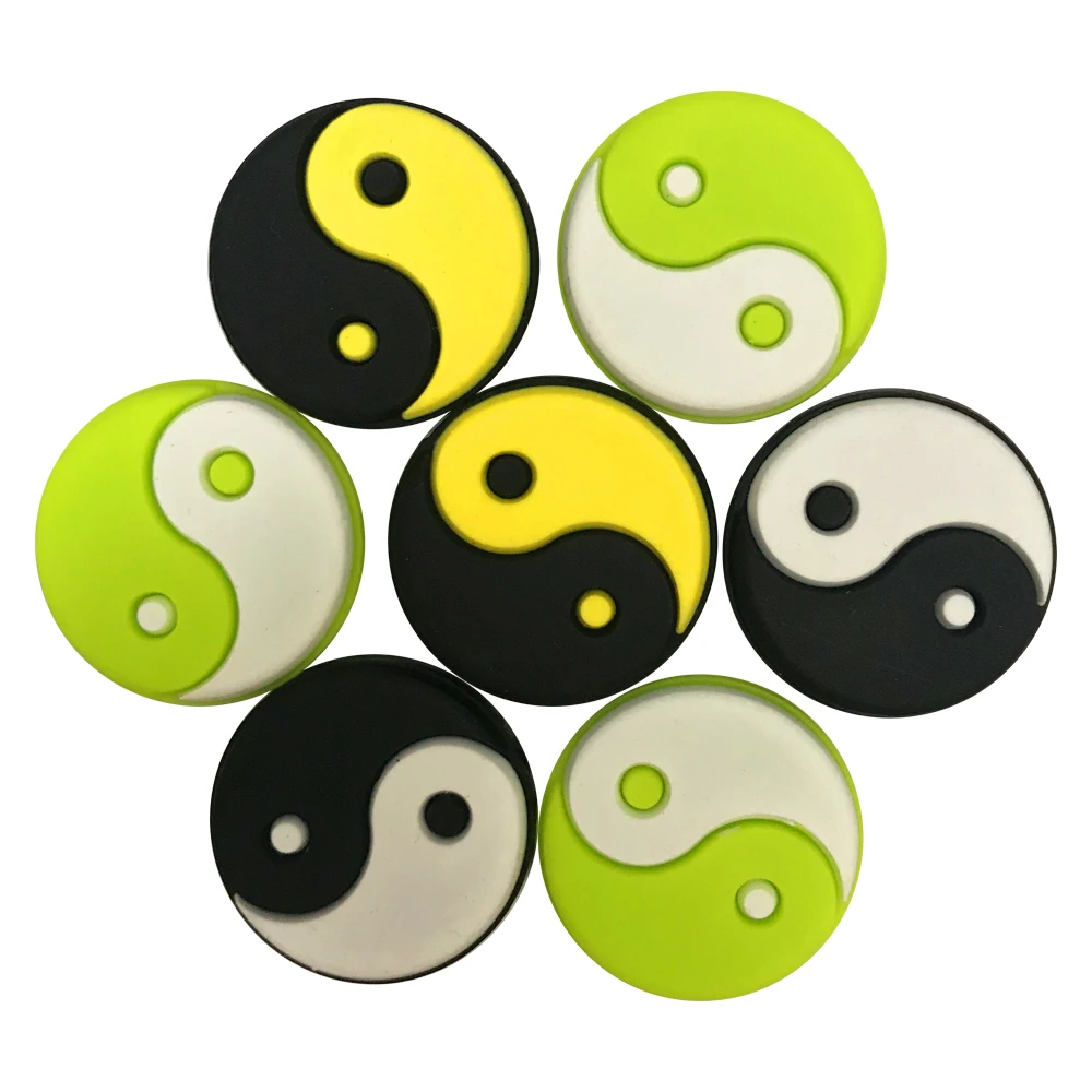 Бесплатная доставка (50 шт./лот) вибрационный амортизатор Tai Chi/Yin and Yang с оптовыми теннисными продуктами/теннисной ракеткой/ракеткой для тенни...