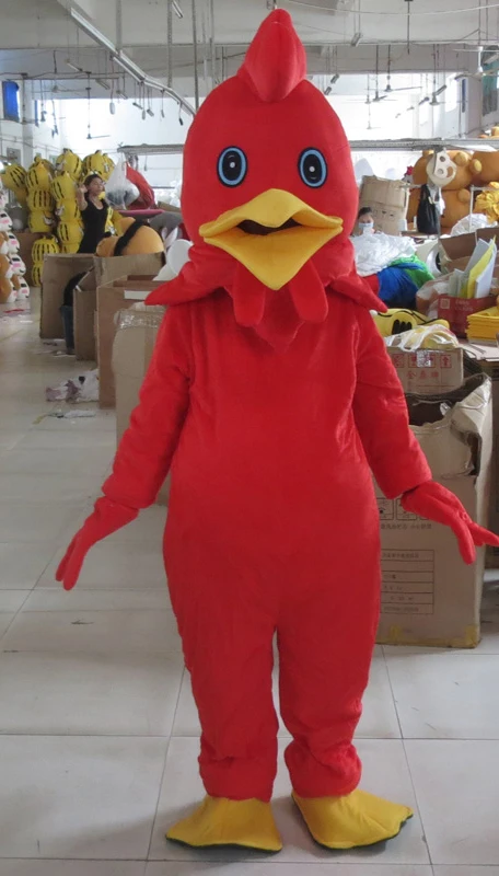 Red Turkey Mascot Costume Chicken Adult Size Advertisement Costumes Halloween Fancy DRESS Multiple Color Free Shipping | Тематическая