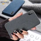 2018 New KISSCASE чехол на айфон 7 8 6S 6 Plus X XS Max XR Case Ткань текстуры чехол для iPhone X XS Max 6 6S 7 8 Plus ультра тонкий чехлы Телефон для iPhone 7 6S 6 Plus 10 Аксессуары