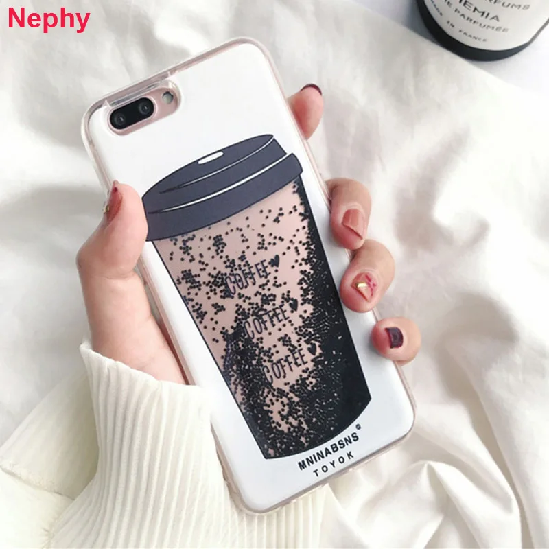Роскошный силиконовый чехол из ТПУ с зыбучим песком для iPhone 6 s 6S 7 7S 8 Plus X 10 6Plus 6SPlus