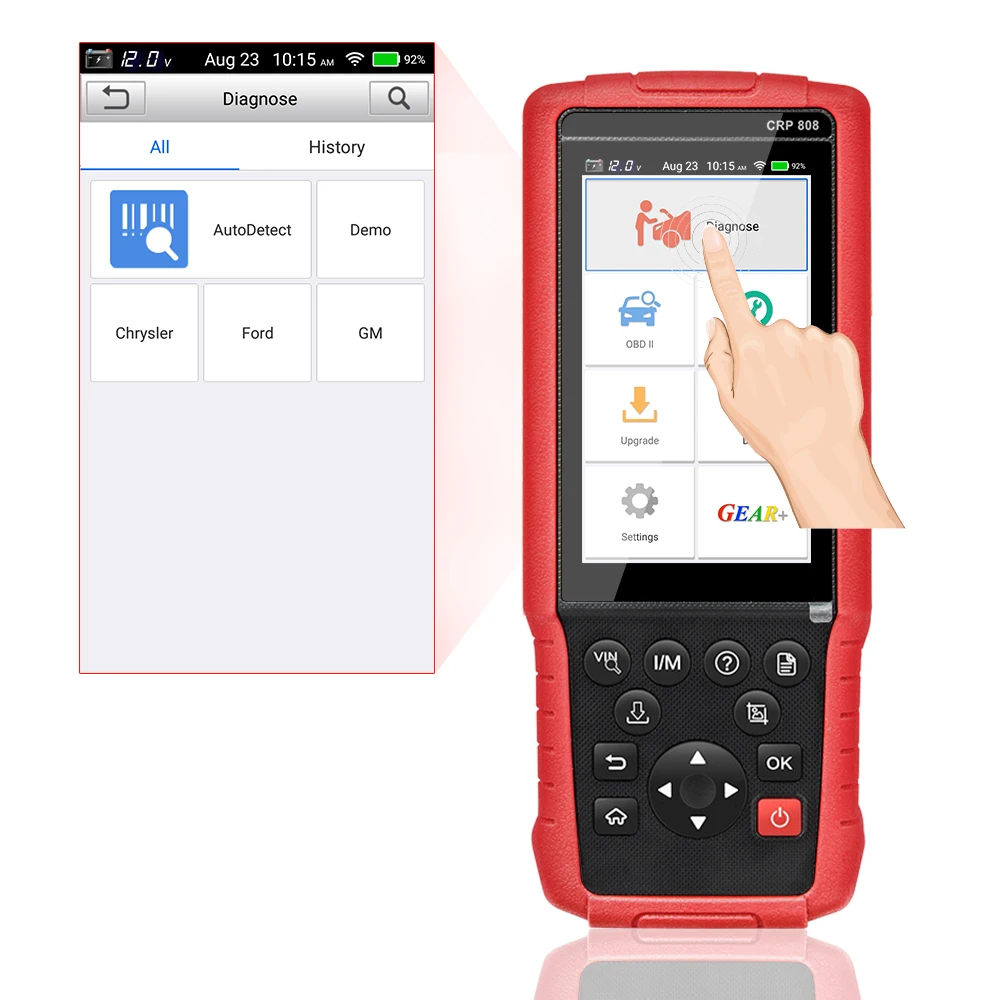 Launch CRP 808 CRP808 полная система OBD2 диагностический инструмент для автомобилей европы