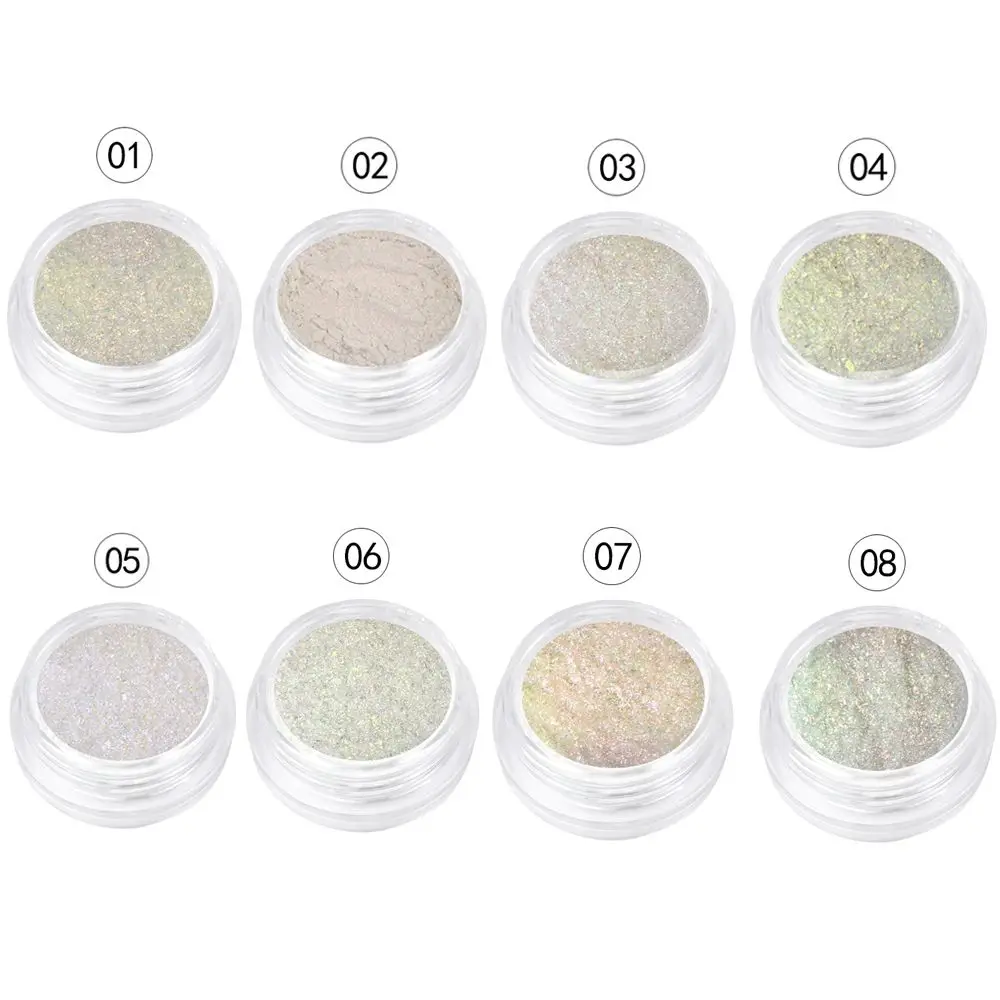 1 коробка неоновый Голо для дизайна ногтей Блестящий Порошок Русалка