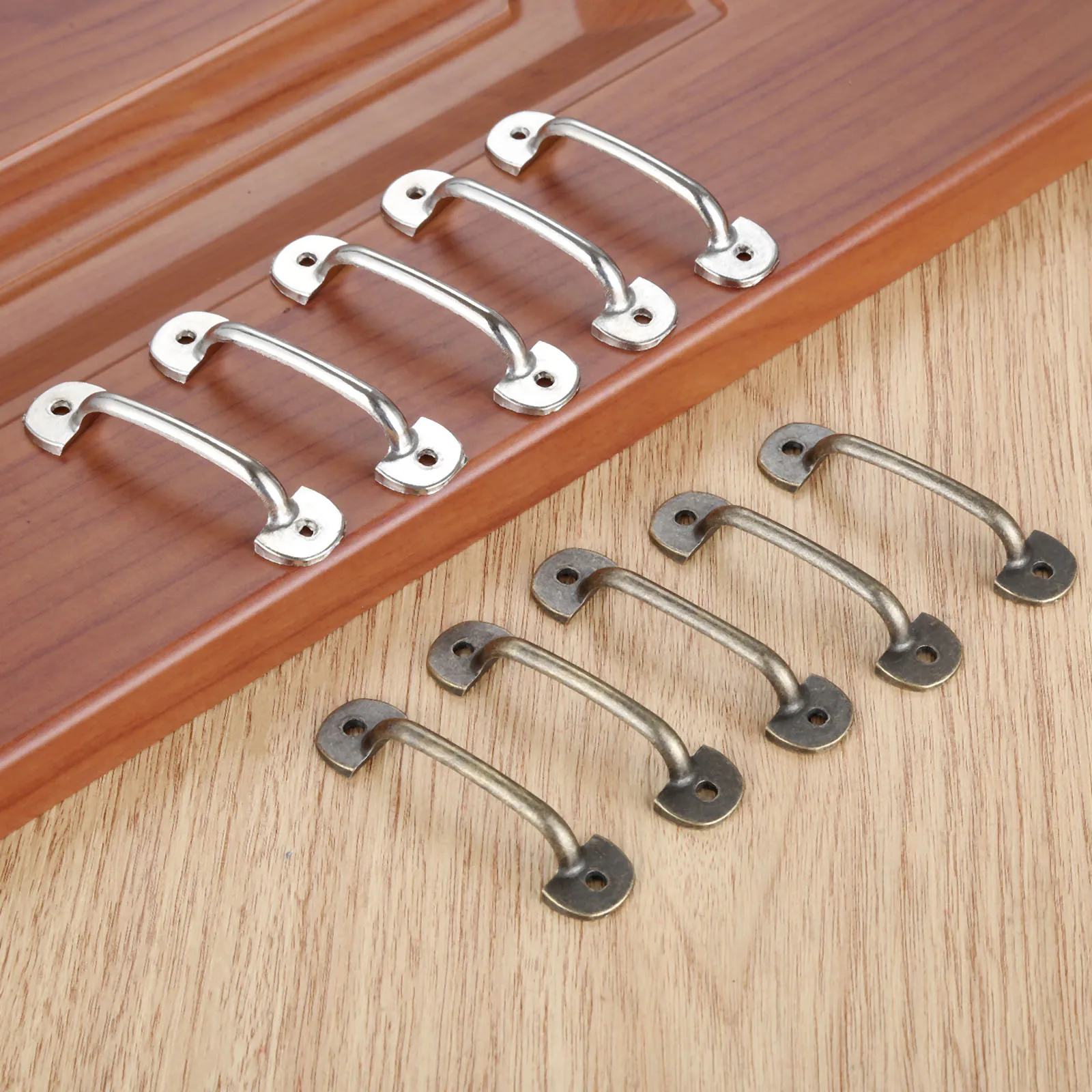 

5Pcs Antique Drawer Handle Pulls Vintage Wooden Box Cabinet,Storage Box Flower Handle 60*16mm Zinc Alloy Antique Bronze Silver