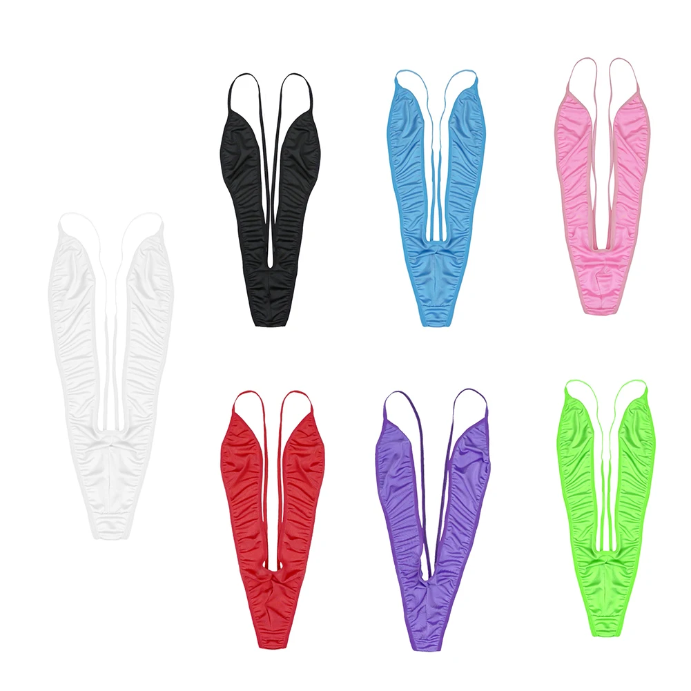 Женский яркий сплошной купальник TiaoBug цельное бикини стринги монокини