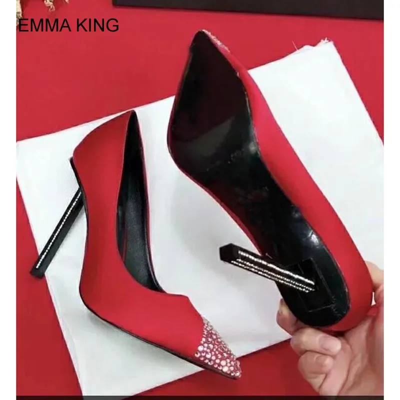 Emma king/Специальные женские туфли-лодочки на тонком высоком каблуке мелкая
