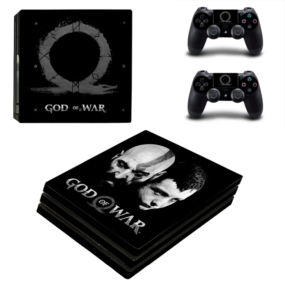 Виниловая наклейка на кожу игровой God of War PS4 Pro для консоли Sony Playstation 4 и 2