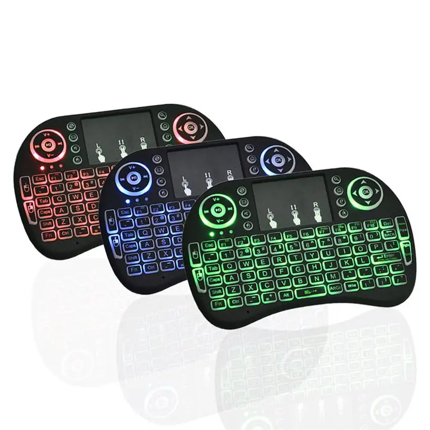 50 шт. беспроводная мини клавиатура с сенсорной панелью 3 подсветки|keyboard with touchpad|for