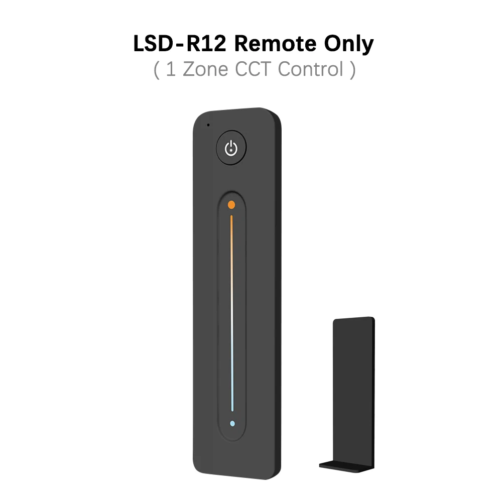 LSD-R12 Remote Only Lisxchda теплый белый свет/холодный белый двойной Цвет Светодиодные ленты 4-Зона CCT DC12V 24V 10A 2,4G RF Беспроводной с Wi-Fi и дистанционным управлением Совместимость - Цвет: LSD-R12 Remote Only