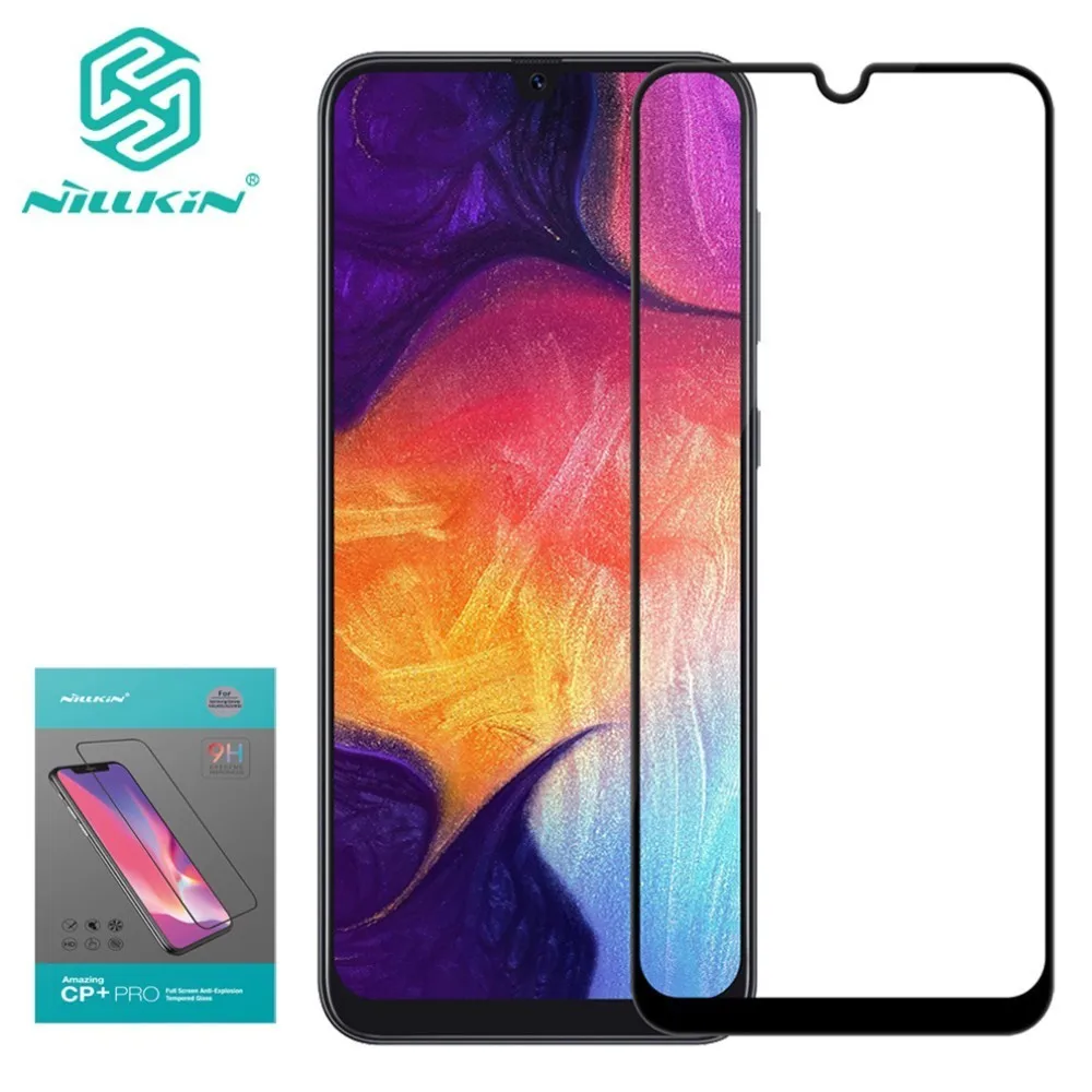 Защита экрана для Samsung Galaxy A20/A30/A50 Nillkin CP + PRO Полное покрытие закаленное стекло