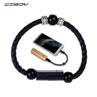 Кожаный браслет зарядное устройство USB кабель для быстрой зарядки передачи данных провод для iPhone 6 Type C Micro USB Android телефон ювелирные изделия б...