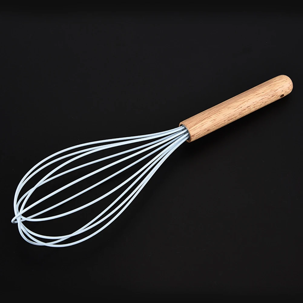 1 шт. Новый профессиональный кухонный миксер с деревянной ручкой силиконовый