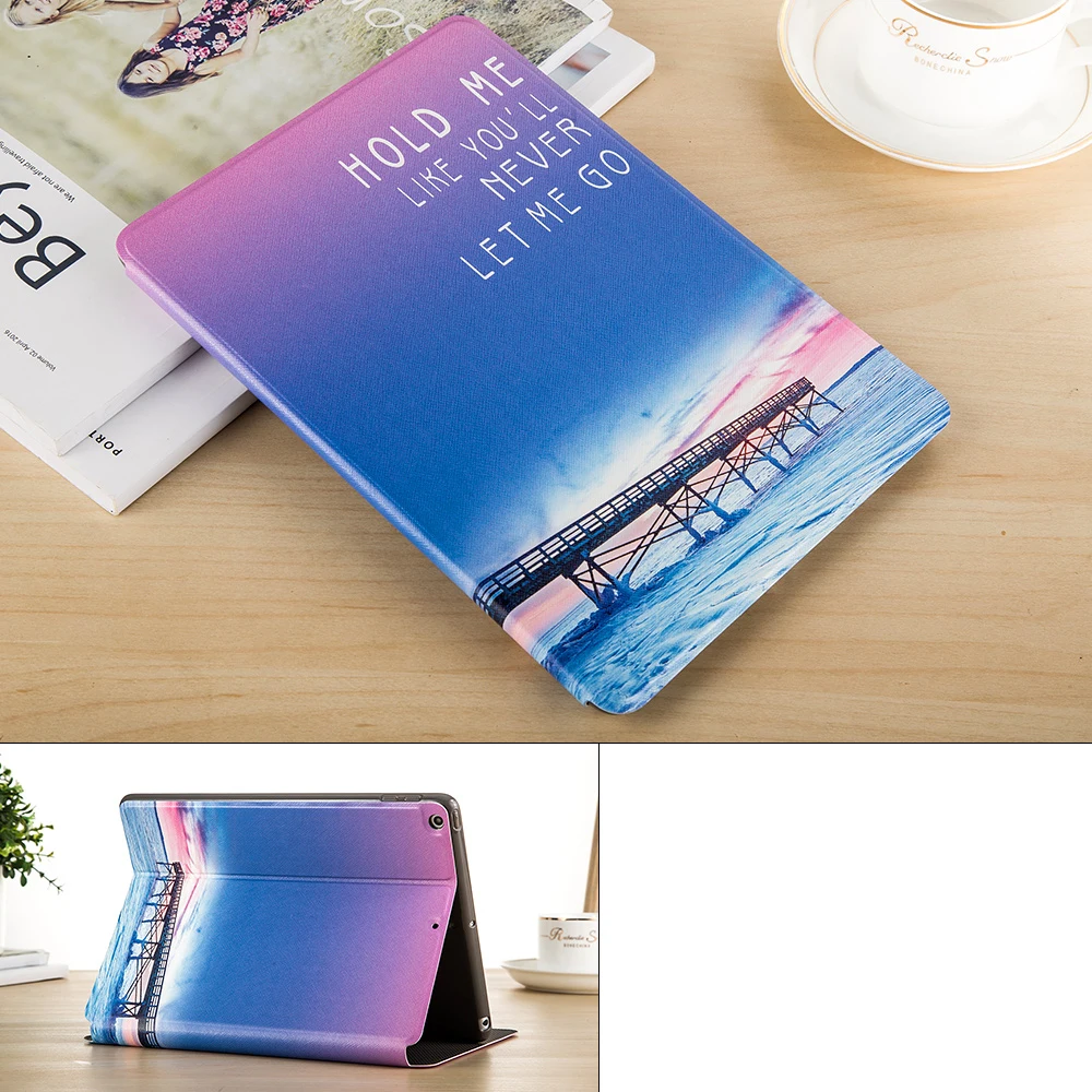 Sky Чехол для iPad 9,7 магнитный складной чехол-книжка с подставкой из искусственной кожи чехол для iPad 9,7 - Цвет: Sky