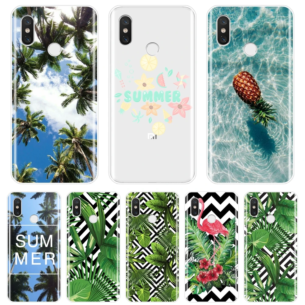 Чехол для телефона с ананасовой пальмой Xiaomi Mi A1 A2 Lite 8 SE 5 5C зеркальный 5X 6 6X Plus