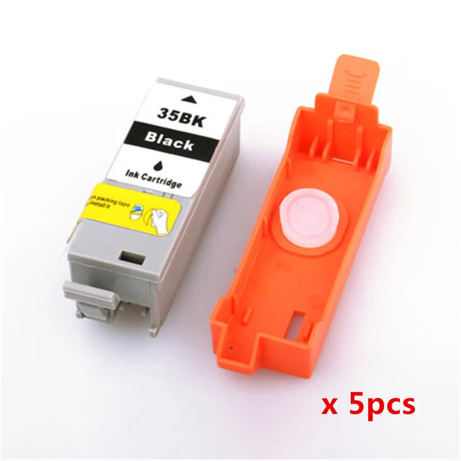 5BK PGI 35 CLI 36 чернильные картриджи, совместимые с принтерами Canon PIXMA IP100B IP100 с аккумулятором Mini 260 320 картридж с чипом - Цвет: 5BK