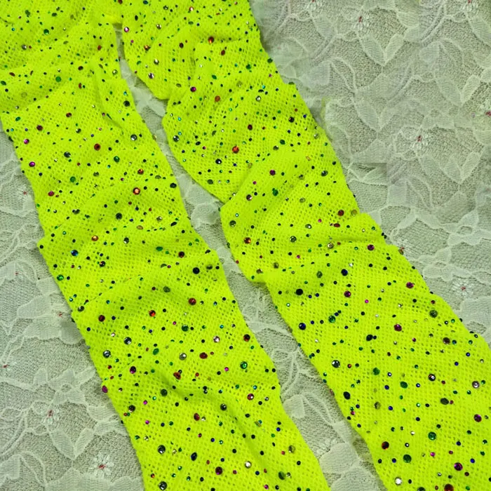 yellow multicolor Новинка, модные сексуальные блестящие ажурные колготки, женские сетчатые колготки, стразы, чулки, дамские Чулки, блестящие колготки, Collant, чулочно-носочные изделия - Цвет: yellow multicolor