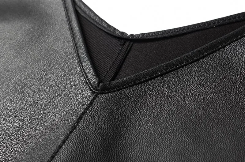 Vestidos Для женщин г. пикантные новые платья без рукавов с v-образным вырезом модные пояса из натуральной кожи роковой ремень платье женс