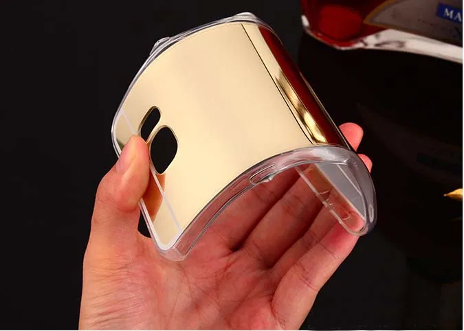 10 шт./лот Бесплатная доставка роскошный зеркальный Чехол Мягкий ТПУ чехол для