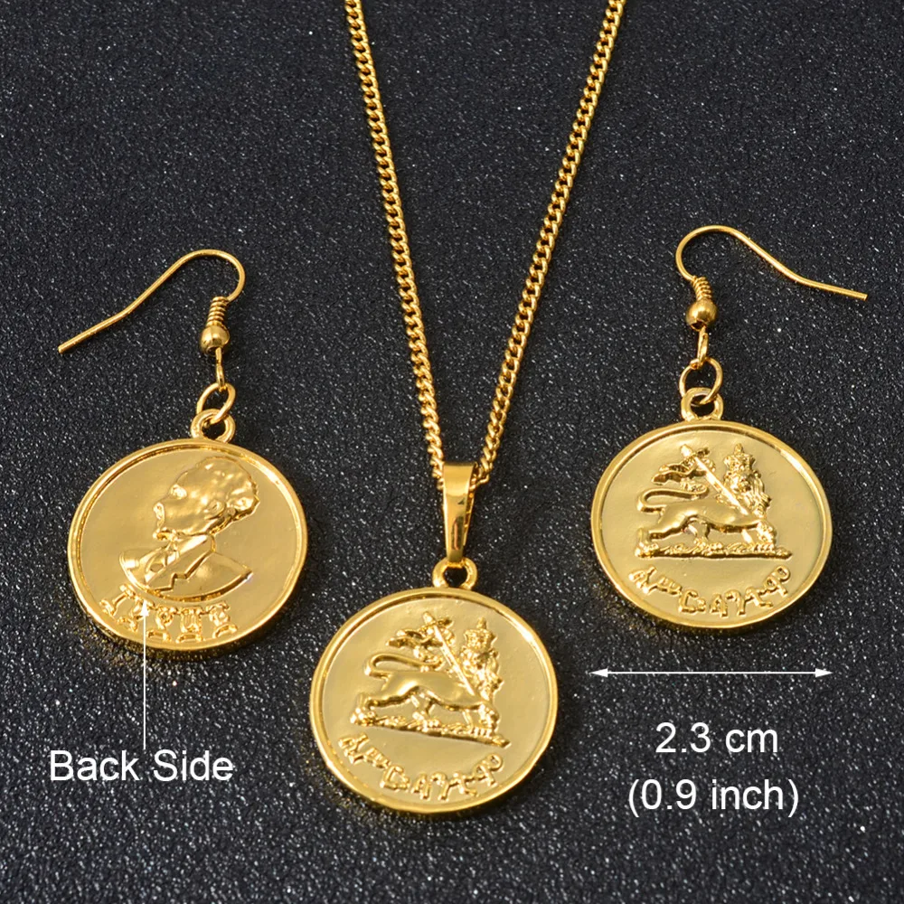 Комплект ювелирных изделий для свадьбы и ожерелье с подвеской в виде монет из