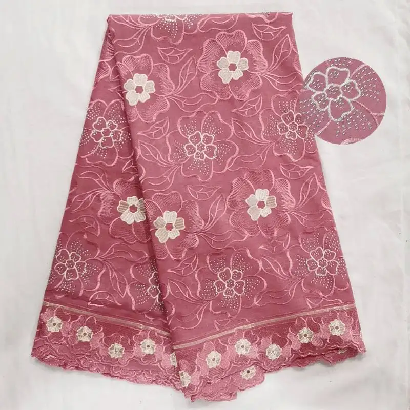 as picture show 3 African Cotton Swiss Voile Lace Fabric High-grade fabrics Swiss Voile Lace In Switzerland For Wedding Party Dress - Цвет: as picture show 3