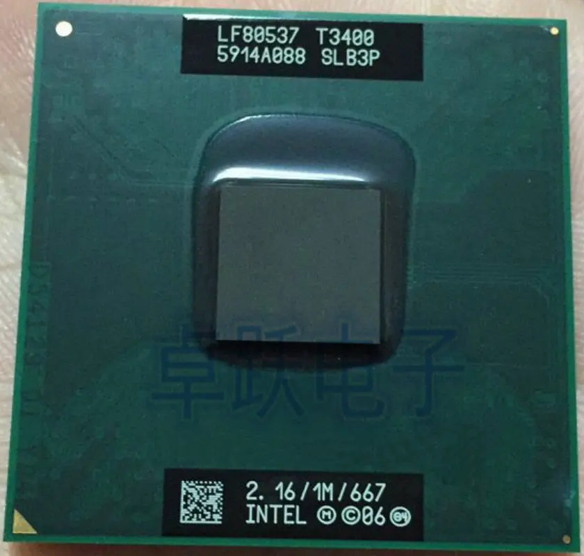 Процессор Intel для ноутбука T3400 SLB3P 2 16/1M/667 разные детали бесплатная доставка |