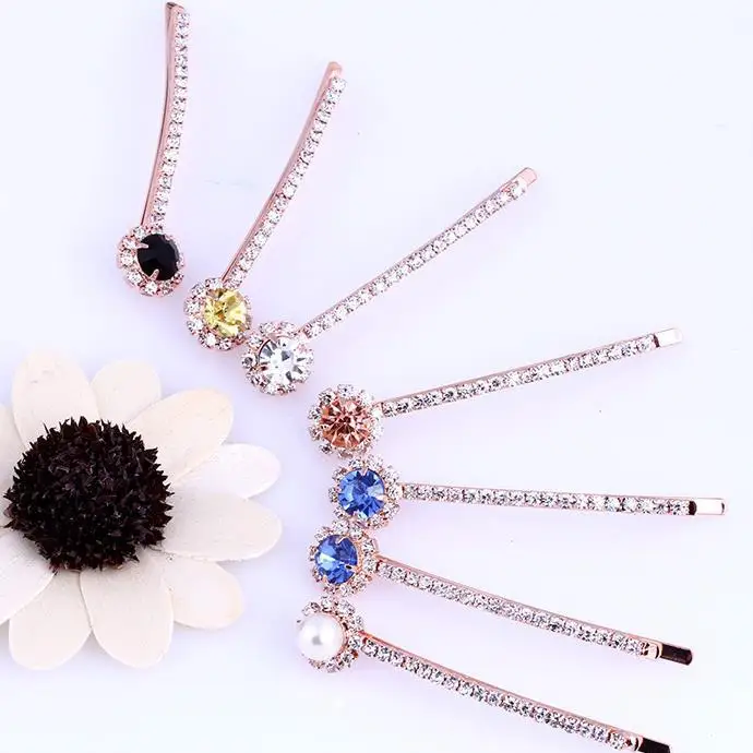 

2019 New Fashion Korean Style Simple Wild Girls Women Hair Accessories Simulated pearl Crystal Headwear