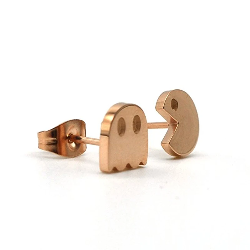 Серьги гвоздики Bff Mini Pacman для женщин 10 пар ювелирные изделия из нержавеющей стали