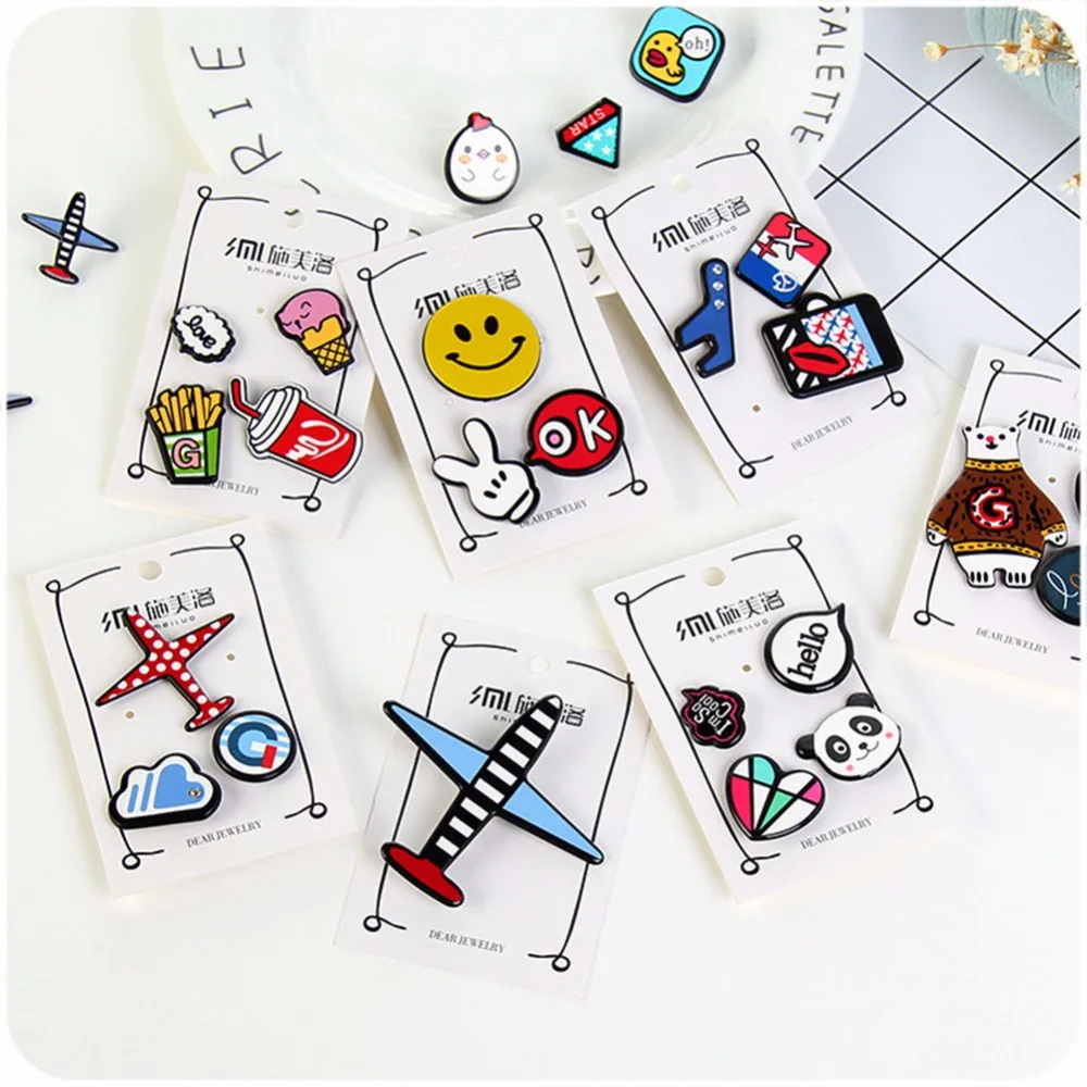 1-4 шт./комплект креативный мультяшный Мишка панда сердце музыка улыбка самолет