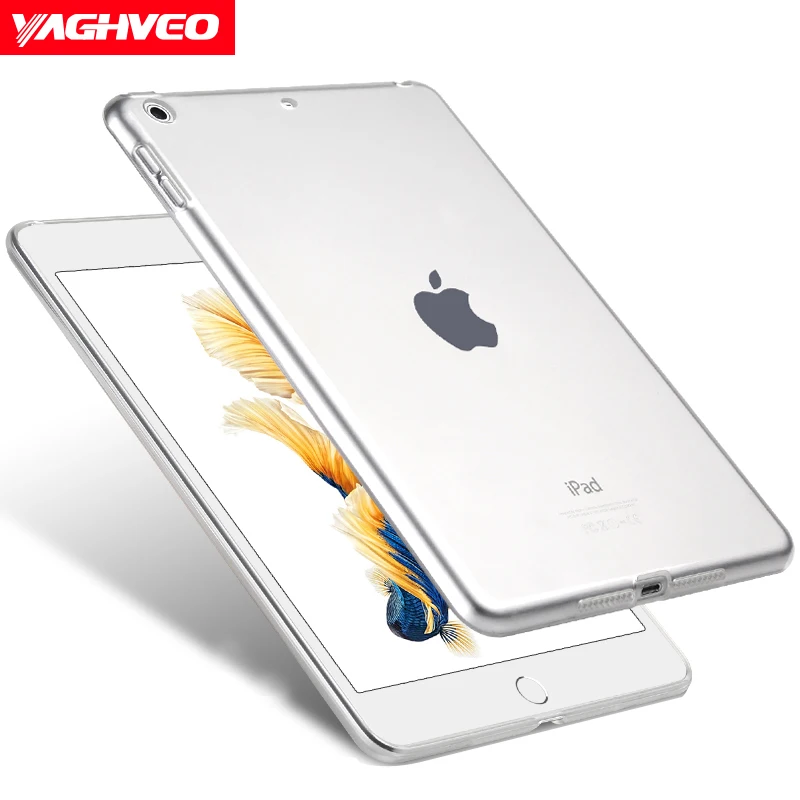 Для iPad 2018 2017 9 7 дюймов прозрачный чехол силиконовый мягкий A1822 A1823 градиентный