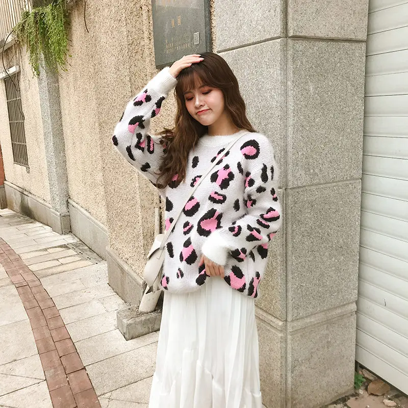 Alien Kitty Winter Pullover Outwear Stylish Simple New Loose Casual Fresh Knitted Thicken All-Match High Quality Elegant Sweater | Женская