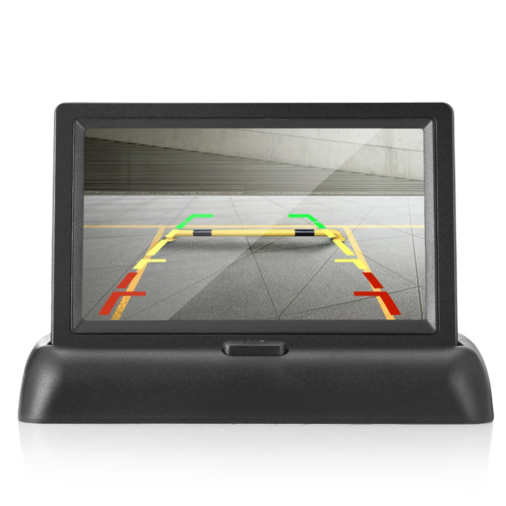 Car Foldable 4.3 inch Screen Display Rear View Monitor Night Vision Reversing Camera Waterproof Parking Monitors System | Автомобили и