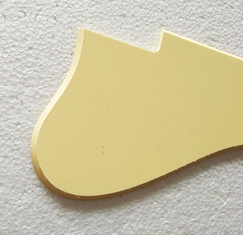 Pleroo Custom Guitar parts pick guard For ES 335 Jazz Archtop Script Plate 1 Ply кремовый желтый|Детали и аксессуары
