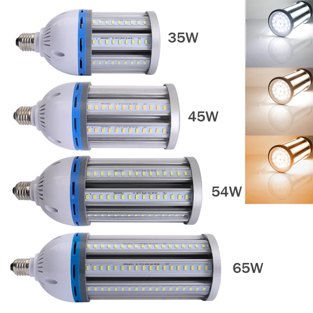 Светодиодная кукурузная лампа e27 220V 35W 45W 55W 65W домашнее освещение уличная