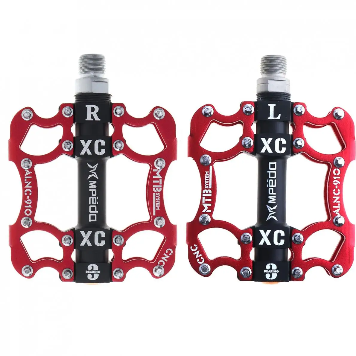 Ультралегкие педали с 3 подшипниками алюминиевым корпусом велосипедные