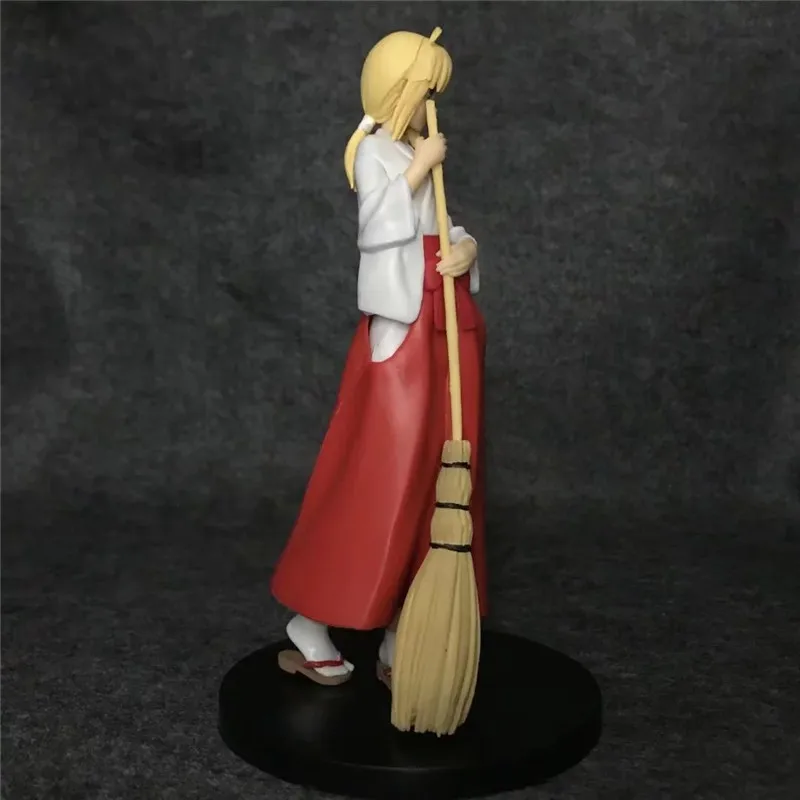 21 см аниме Fate/stay night Saber костюмы ведьмы метла Psychic Ver ПВХ фигурка Коллекционная модель игрушки