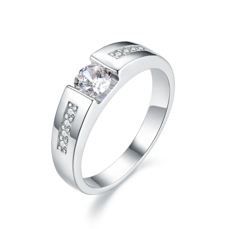 100% 18K 750Au золото Moissanite алмазное мужское кольцо D Цвет VVS с национальным