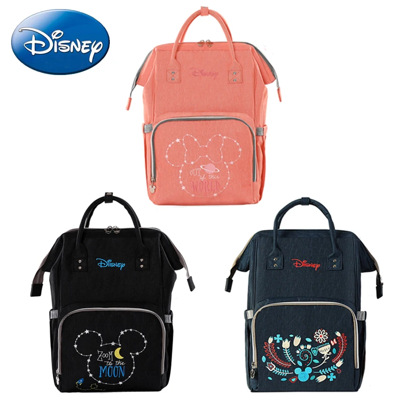 Сумка для подгузников disney, рюкзак для мам, сумки для беременных, сумка для подгузников, водонепроницаемая большая сумка для прогулок, ремешки для ухода за ребенком, модная