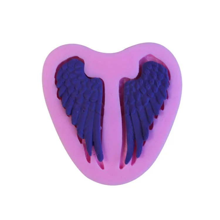 Angel wings Shape 3D fondant cake silicone mold for polymer clay molds chocolate pastry candy Clay making decoration tools | Дом и сад
