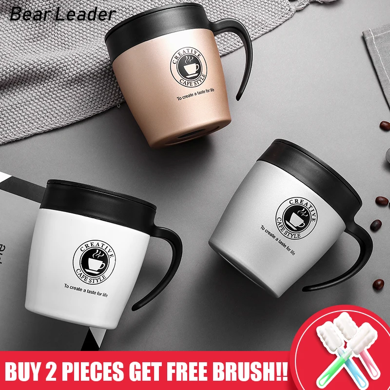 Bear Leader 330 мл кофейная кружка Вакуумная чашка термос из нержавеющей стали