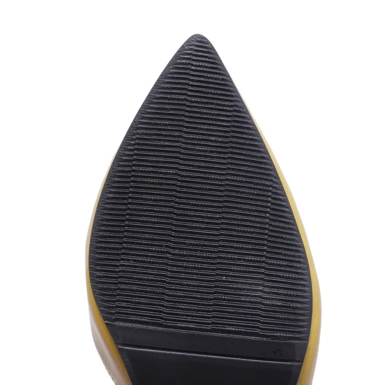 Женские однотонные босоножки PQECFS милые на высоком каблуке большие размеры 32-46