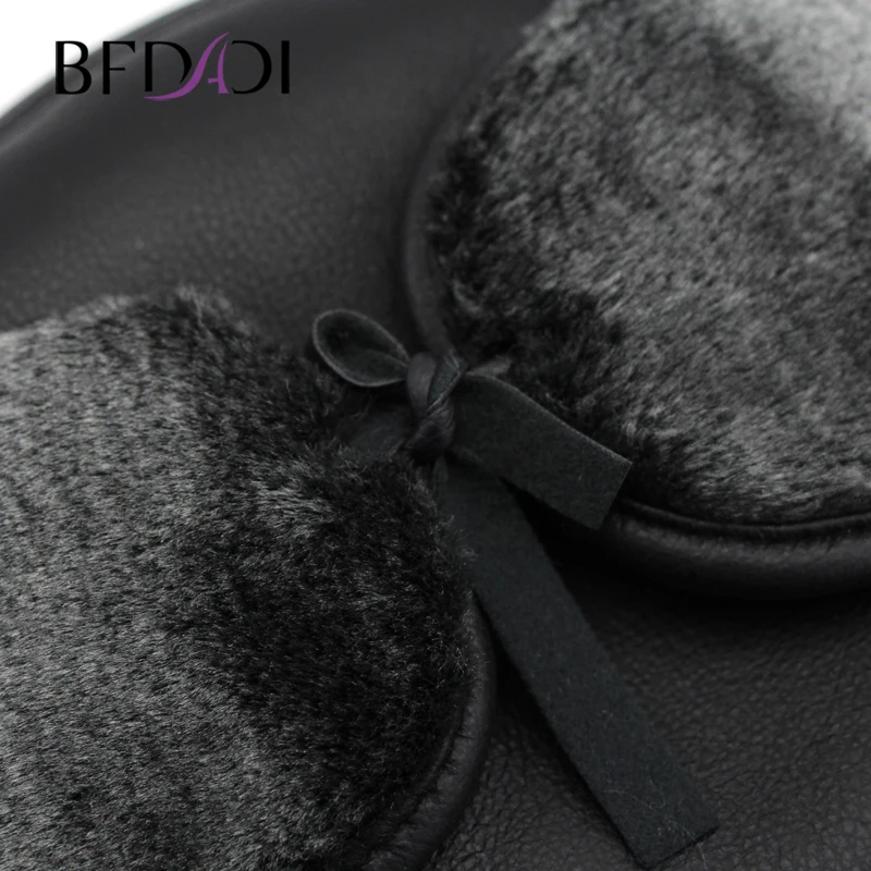BFDADI, зимние шапки-бомберы для мужчин,, большой размер 57, 58, 59, 60, 61 см, теплые, с ушами, хлопок, мужская шапка для папы, 2 цвета