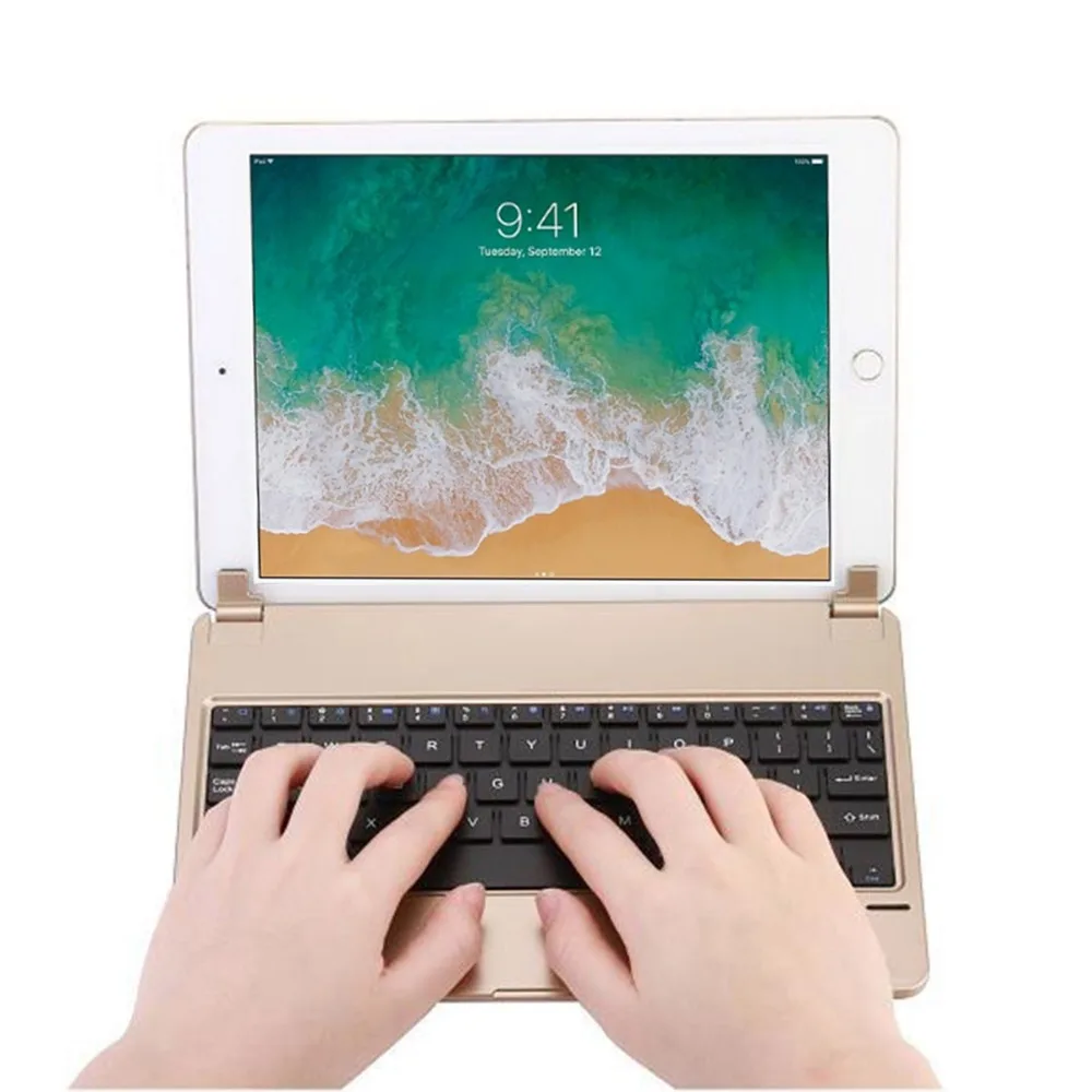 Для iPad Pro 9 7 дюймовая портативная клавиатура беспроводная bluetooth с usb кабелем для