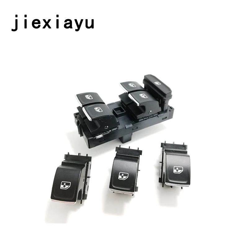 

4PCS Chrome Driver and Passenger Window Control Switch button For Golf 7 Gti R MKVII MK7 5G0 959 857 C 5GG 959 857 A 5G0 959 855