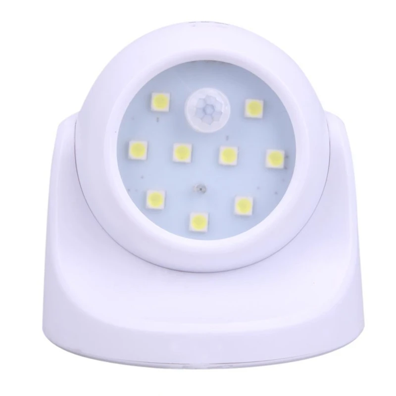 Управление 360 Вращение света PIR датчик движения Ночной свет Авто Инфракрасный