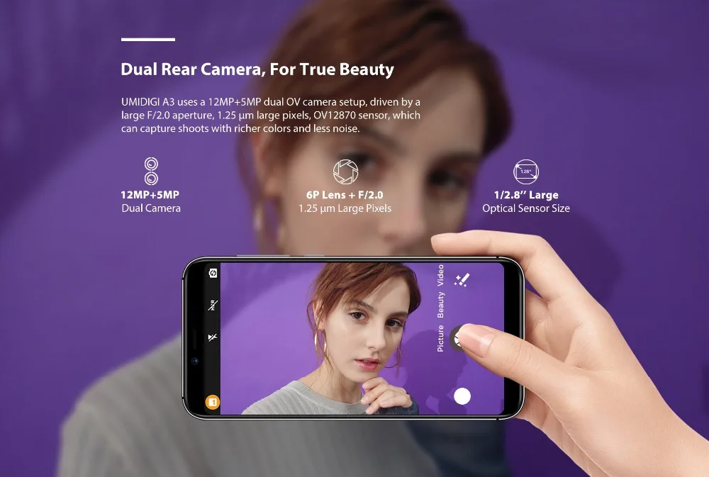 UMIDIGI A32GB 16GB мобильный телефон, глобальная полоса, двойной 4G LTE Android 8.15." incell HD+ дисплей, 12MP, разблокировка лица, смартфон