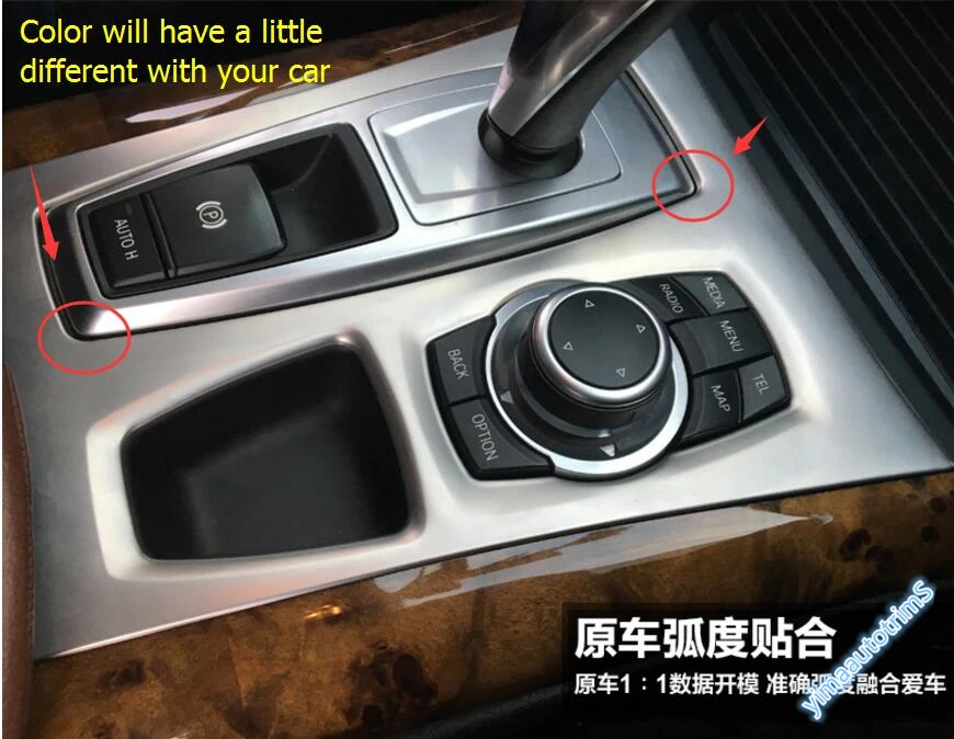 Yimaautotrim для BMW X5 E70 2009 2013/X6 E71 2010 2014 ручка переключения передач из нержавеющей стали