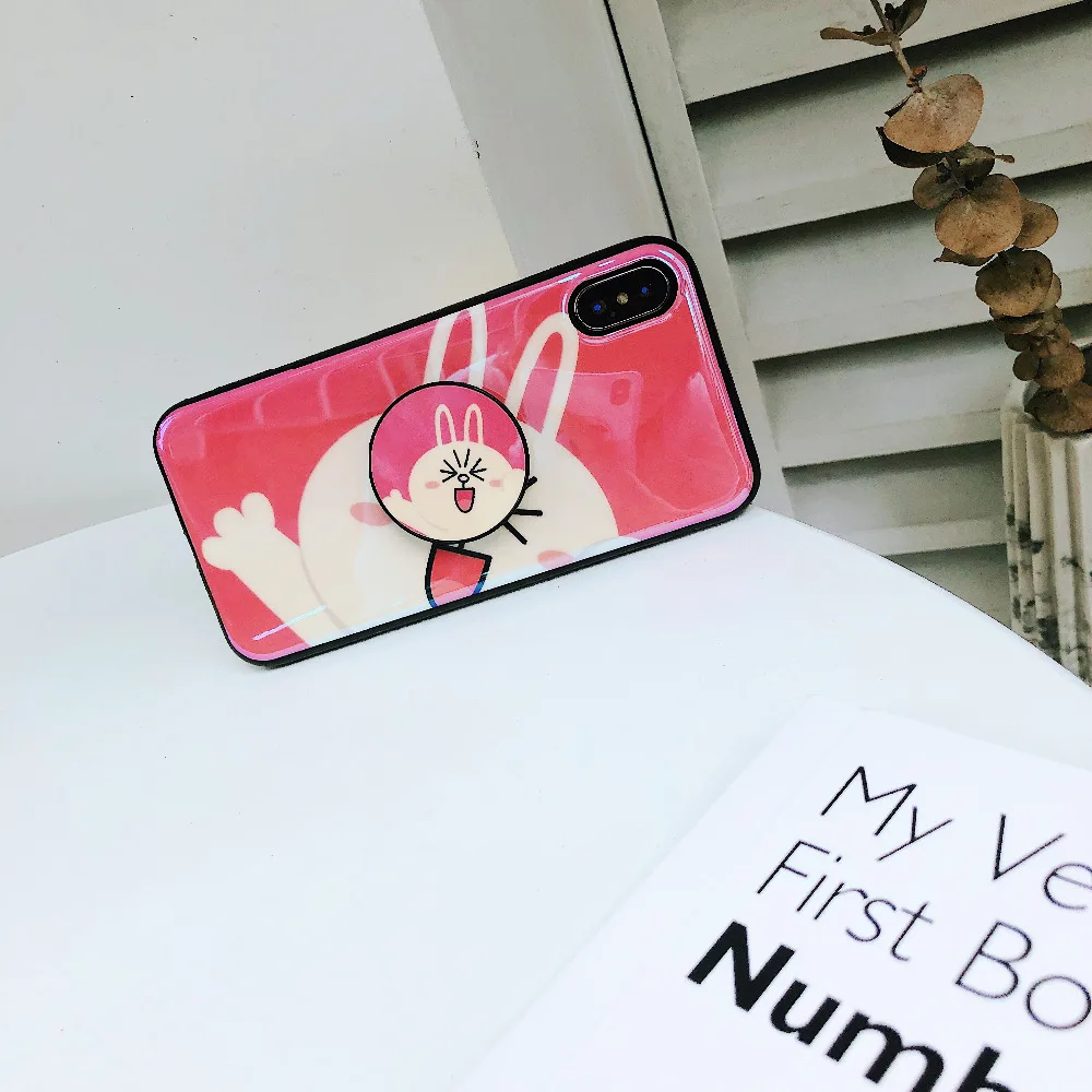 Милый мультфильм Бурый Медведь Кролик чехол для телефона IPhone 7 P телефон оболочки