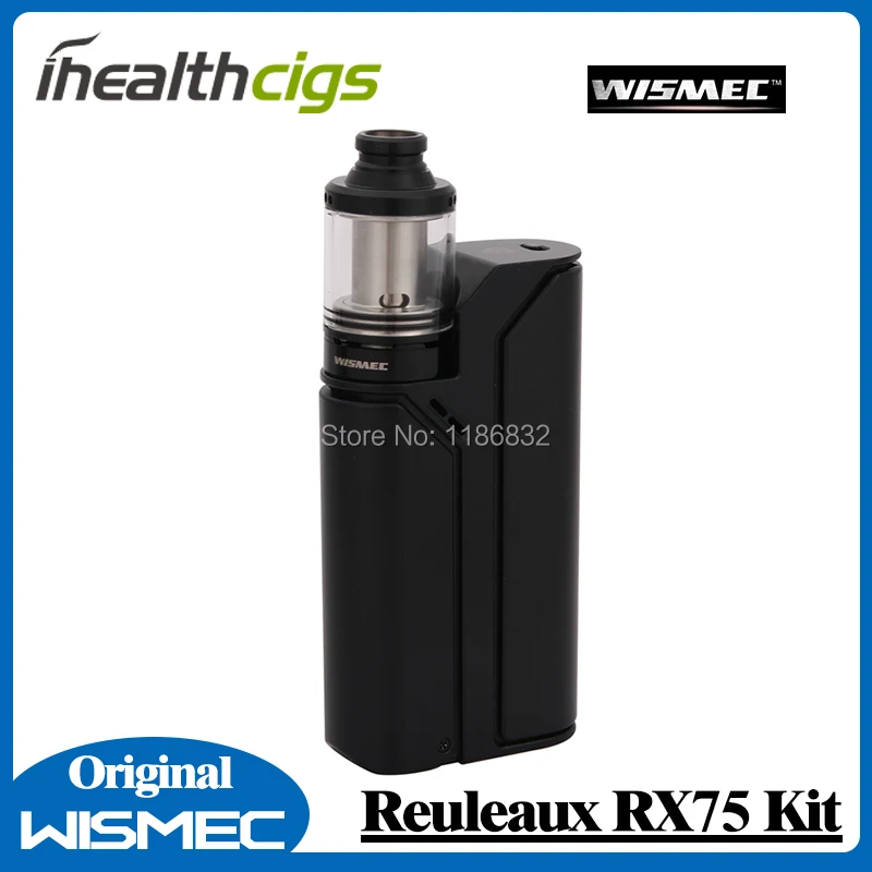 Оригинальный Wismec рел RX75 стартовый комплект с 75 Вт TC коробка мод Vape 2 мл Amor мини
